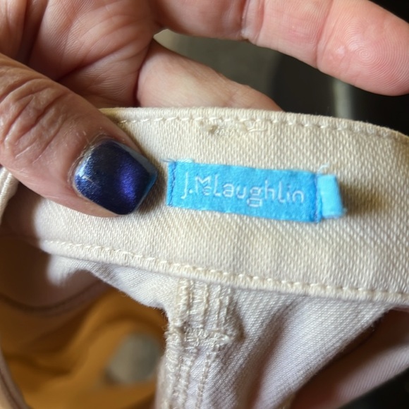 J. McLaughlin Vanilla Cream Denim Skirt - 8 - Picture 6 of 12